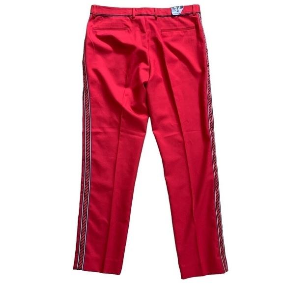 Topman Tyga Red Vertical StripedTrousers Size W34  New With Tags - Picture 3 of 9